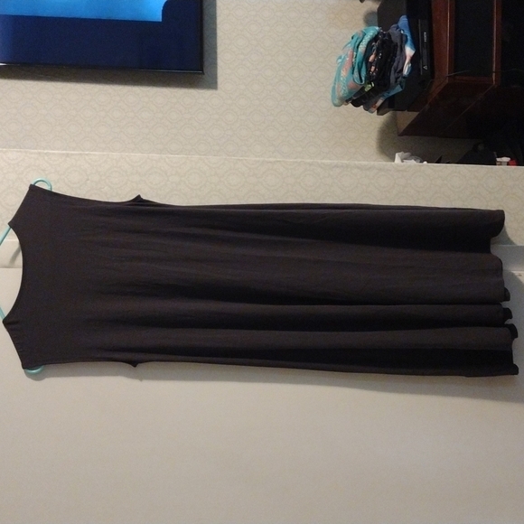 Eileen Fisher Dark Gray Shift Dress - Picture 3 of 4